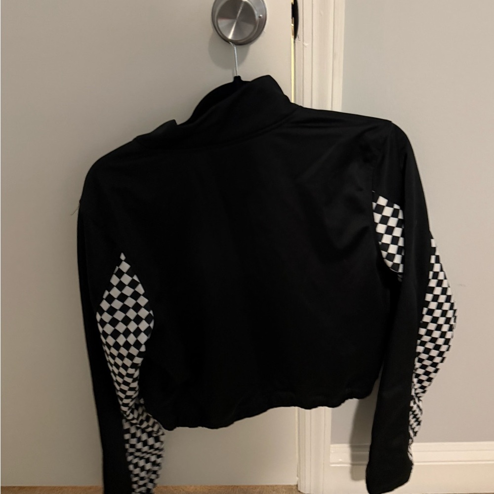 Vans Black Jacket with Checkered Accents - Picture 3 of 3